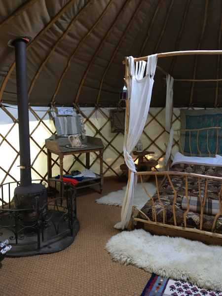 Barn Owl Yurt at Alde Garden Campsite