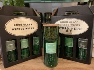 Hydro-herb kit, single kit £14, gift set of 3 £35, Good Glass, Wicked Wicks