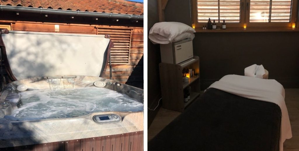 hot tub and spa treatment room