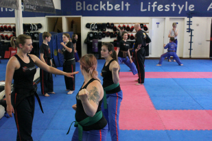 Maisie Emmerson's Black Belt Academy in class