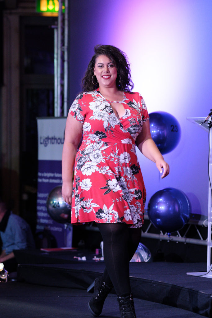 patters on the runway at the Suffolk Fashion Show 2019